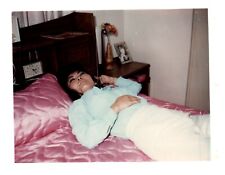1970s Korean Asian Girl On Drugs ODD Weird  Vintage Land Polaroid Photo picture