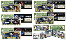 Space Shuttle Missions NASA Genuine Legal Tender U.S. $2 Bills - SET OF ALL 6 picture