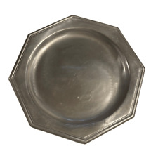 Vintage Pewtarex York Pennsylvania Plater Plate Octagon Silver Size 11