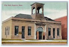 Superior Nebraska NE Postcard City Hall Building Exterior View 1911 Antique Bell picture