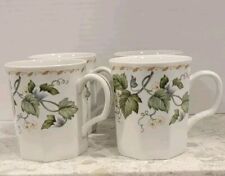 Coffee Mugs, Andrea by Sadek Ivy Octagon Mugs Set of 4 VTG  picture
