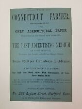 1886 Hartford Connecticut Farmer Newspaper Advertisement The Examiner picture