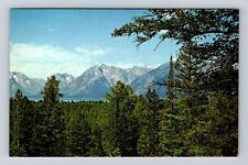 Grand Teton National Park, Teton Range from Turnout, Vintage Souvenir Postcard picture