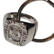 University Of Miami Miniature Silver tone School Ring Keychain picture