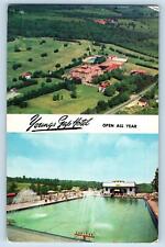 c1950's Young's Gap Hotel & Restaurant Multiview Parksville New York NY Postcard picture