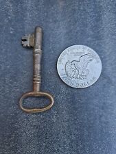 Great Old Brass Skeleton Key ☆ Thick Antique Metal Key picture
