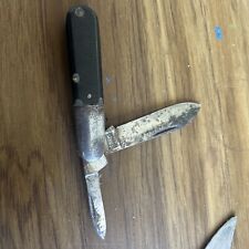 Vntg BARLOW Kutmaster Utica NY USA 2 Bid Saw cut Felton Hndls Pocket KNIFE picture