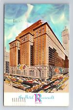 New York City NY-Hotel Roosevelt, Advertisement, Antique Vintage c1964 Postcard picture