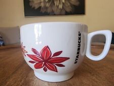 RARE 2013 Starbucks Christmas Holiday Poinsettia Red Gold Coffee Tea Mug | 12oz picture