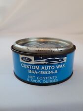 Vintage Ford Custom Auto Wax Tin Metal Can B4A-19534-A 8 Ounces picture