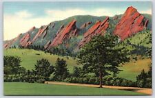 Colorado The Flatirons Boulder Vintage Postcard picture