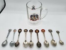 Bundle Princess Diana Glass Prince of Wales Glass and 9 London Spoons picture