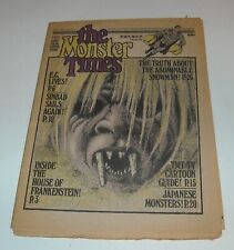 MONSTER TIMES NEWSPAPER # 29 December 1973 ABOMINABLE SNOWMEN w POSTER EC HORROR picture