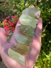 Green Calcite Rough Natural Stones, 1.25