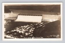 Postcard RPPC Night View Grand Coulee Dam Washington posted 1940s picture