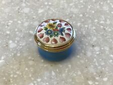 Halcyon Days Enamel trinket flowers and hearts box picture