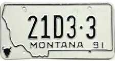 *BARGAIN BIN*  1991 Montana DEALER License Plate #21D3-3 picture