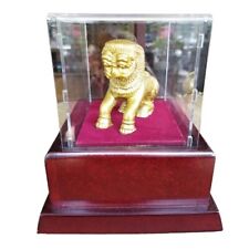 Sri Lankan Historical Brass Leo Statue Traditional Lion Award Home Desktop Décor picture