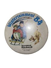 1984 St. Paul, MN Winter Carnival Pin Back Wintertainment  Norman Rockwell picture