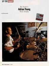 Adrian Young of No Doubt - Drummer - 2002 - Music Print Ad Photo picture