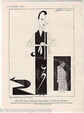 Beatrice Lillie Art Deco Caricature Actress Antique Magazine Page Photo Print picture