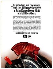 1987 John Deere Power Shift Tractors - Original Print Advertisement (8in X 11in) picture