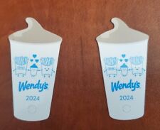 2 WENDYS FROSTY KEY TAGS ☆ NEW ☆ FREE FROSTY JR WITH PURCHASE ALL YEAR FOR 2024 picture