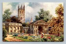 TUCK Oilette MAGDALEN TOWER FROM BOTANIC GARDENS Postcard picture