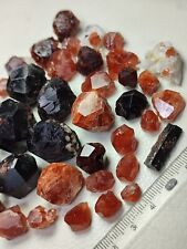 Orange & Red Spessartine Garnet Gemmy Loose Crystals With Good Luster & Growth. picture