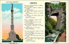 Postcard: YORKTOWN MONUMENT YORKTOWN, VA. VIRGINIA picture