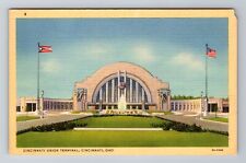 Cincinnati OH-Ohio, Cincinnati Union Terminal, Antique Souvenir Vintage Postcard picture