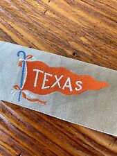 Antique University of Texas Egyptienne Luxury Tobacco Silk Scarf Circa 1910s picture