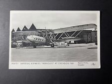 1939 Mint England RPPC Aviation Postcard Imperial Airways Heracles at Croydon picture