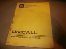 Vintage Aerotron Unicall Manual 1189 1169 picture