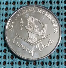 1967 Krewe of THOTH / Leif the Lucky  .999 FINE SILVER Mardi Gras Doubloon picture
