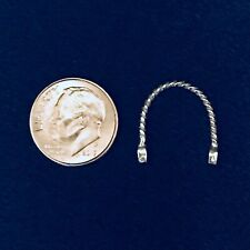 SULSER SADDLERY Traditional 1:9 Model Scale ROPE ONE EAR PIECE - Silver-toned picture