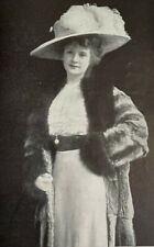 1909 Vintage Magazine Illustration Actress Billie Burke picture