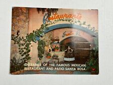 Vintage Restaurant Menu Santa Rosa Monterrey Mexico  picture