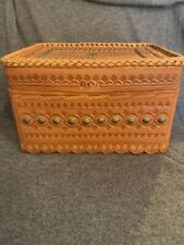 Vintage Polish Handmade Leather Box picture