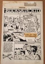 JOHNNY CRAIG original art, GUNFIGHTER #7, 6 PAGES full story ,1949, BUCKSKIN KID picture