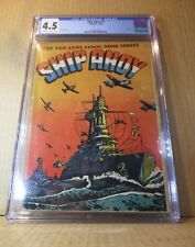 Ship Ahoy 1 CGC 4.5 L.B. Cole Navy WWII Rare 1944 War 1-shot Spotlight Comic USN picture