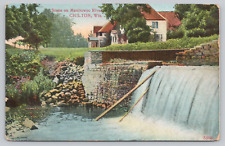 Postcard Scene on Manitowoc River Chilton WI picture