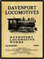 1913 Davenport Locomotive Works New Metal Sign: Roberts Brothers of Chicago Unit picture