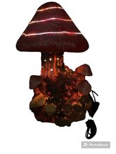 Vintage Magic Mushroom Lamp MCM Psychedelic Decor Table Lamp READ DESCRIPTION picture