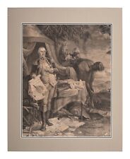 Important George Washington Engraving - Printed by Noël Le Mire in Paris in 1780 picture
