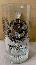 Edward’s Air Force Base Ca. Special Ops/Anytime Anyplace…/Clear Glass Beer Stien picture