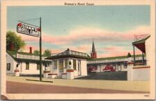 Hopkinsville, Kentucky Postcard STAMM'S HOTEL COURT Hwy 41 Roadside Linen c1950s picture
