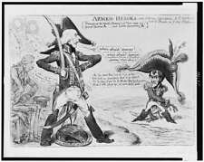 Armed Heroes,Cartoon,Herny Addington Sidmouth,Napolean I,Napoleanic Wars,1803 picture