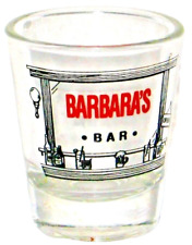 Personalized Barbara's Bar 1 oz Shot Glass Design of Bar by Libby. picture