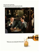 1989 Chivas Regal Scotch and Soda Tavern Booth Vintage Print Advertisement picture
